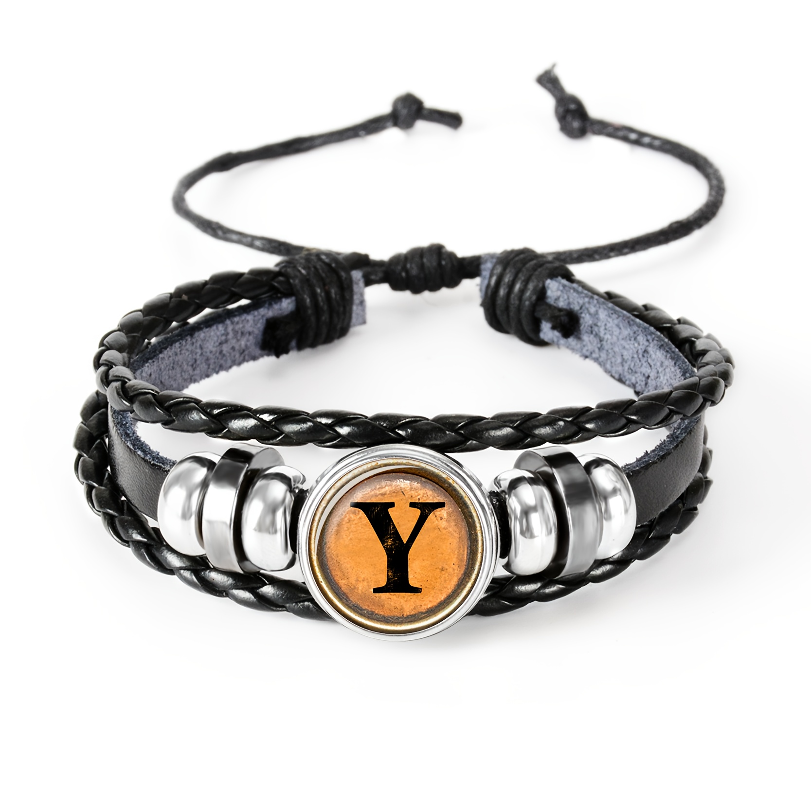 Retro Golden Round Button Wristband, Classic Nostalgic Style